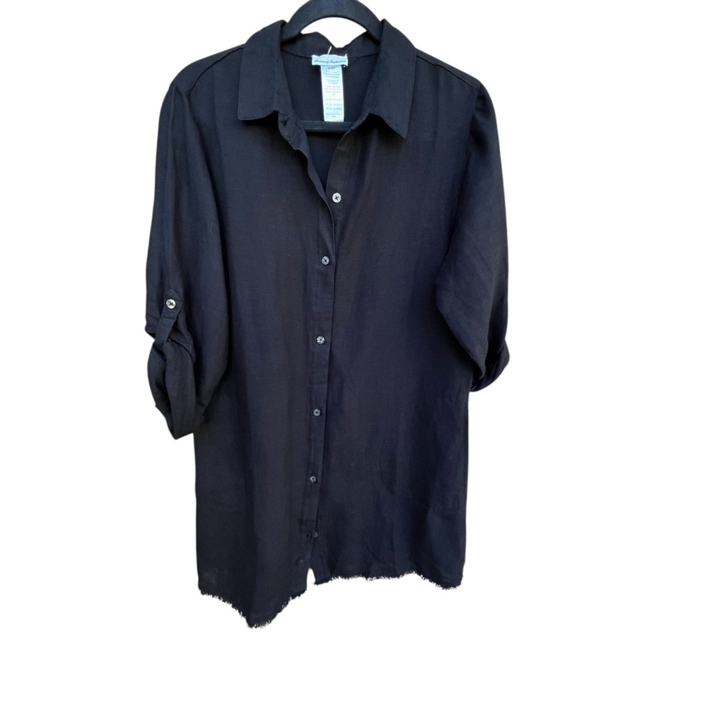 NWOT Tommy Bahama Black Button-Down Women's Coverup/Dress Tunic